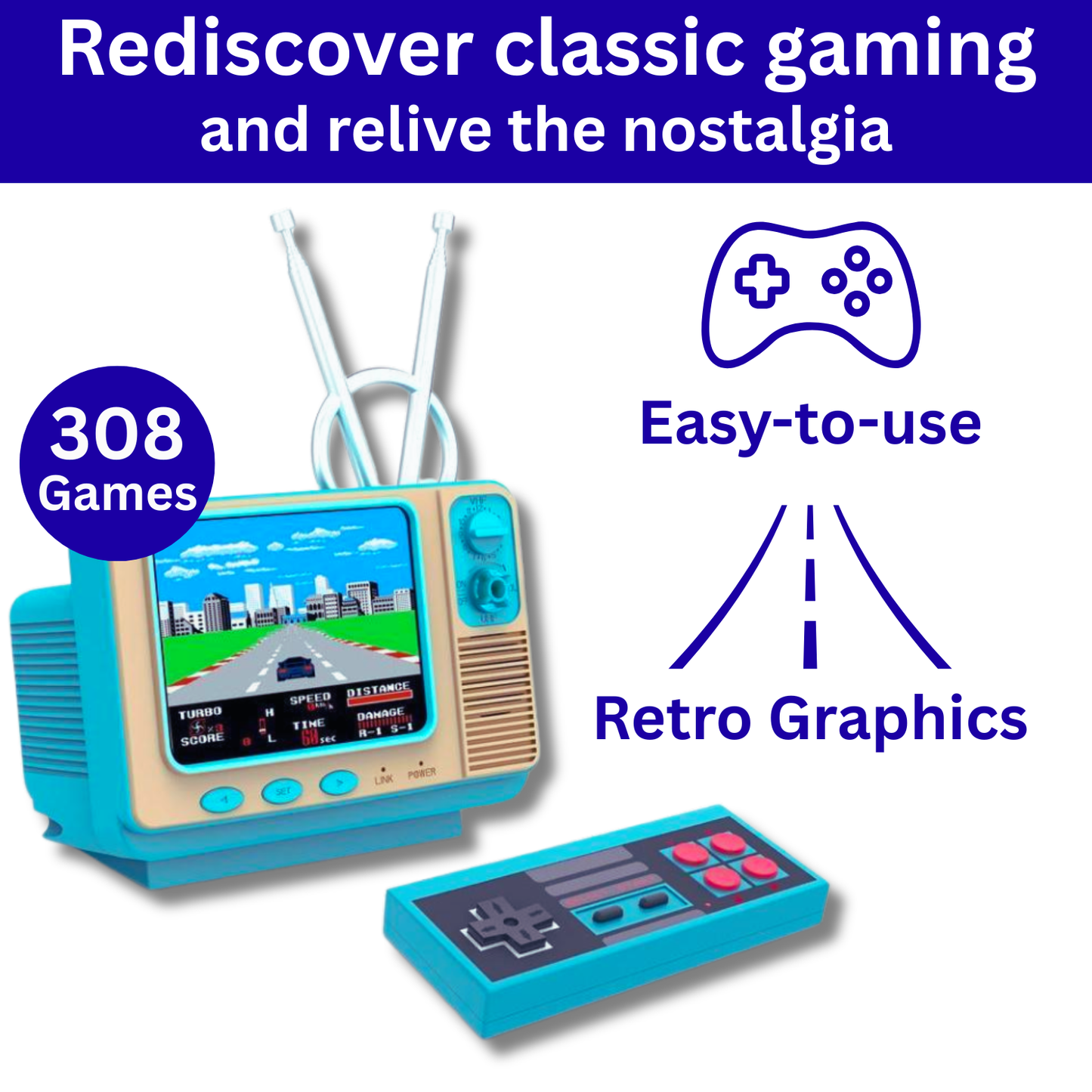 Retro Video Game Console