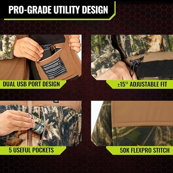 Auravul™ Men's Tidewe Heated Hunting Jacket